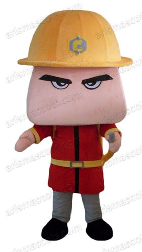 Fireman Mascot Costume
