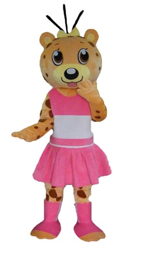 Girl Tiger Mascot