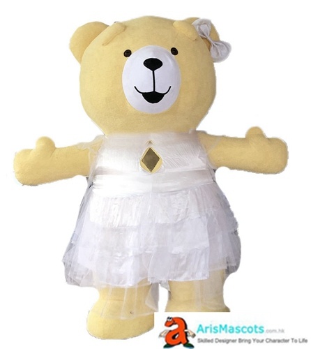 Inflatable Girl Bear Costume