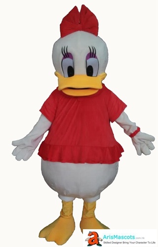 Daisy Duck mascot costume