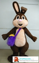 Brown Rabbit Mascot